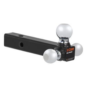 Curt Multi-Ball Mount (2in Hollow Shank 1-7/8in 2in & 2-5/16in Chrome Balls)