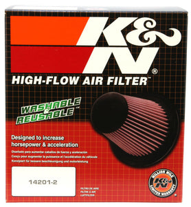 K&N Filter Universal Air Filter Carbon Fiber Top With 6in Flange x 7.5in Base x 6in H