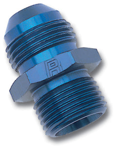 Russell Performance -12 AN Flare to 22mm x 1.5 Metric Thread Adapter (Blue)