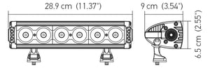 Hella Value Fit Design 11in - 60W LED Light Bar - Combo Beam