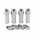 McGard Hex Lug Nut (X-Long Shank - 1.365in.) 1/2-20 / 13/16 Hex / 2.27in. Length (4-Pack) - Chrome