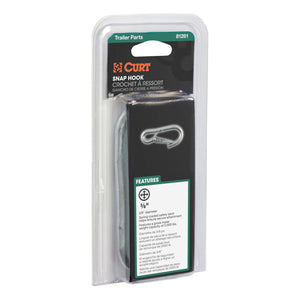 Curt 3/8in Snap Hook (2000lbs Packaged)