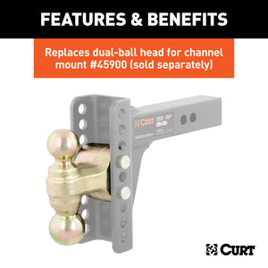 Curt Replacement Dual-Ball for Adjustable Channel Mount