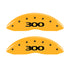 MGP 4 Caliper Covers Engraved Front & Rear 300 Yellow finish black ch