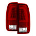 xTune Ford F150 Styleside 97-03 Light Bar LED Tail Lights - Red Clear ALT-ON-FF15097-LBLED-RC