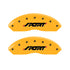 MGP 4 Caliper Covers Engraved Front & Rear SPORT Yellow finish black ch