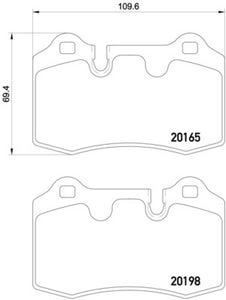 Hella 05-14 Aston Martin DB9 Rear Brake Pad Set