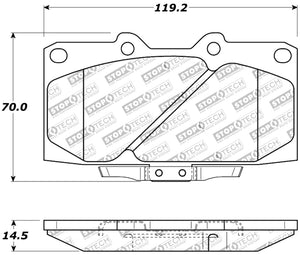 StopTech 89-96 Nissan 300ZX Sport Performance Front Brake Pads