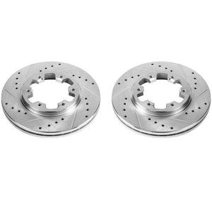 Power Stop 85-86 Nissan 720 Front Evolution Drilled & Slotted Rotors - Pair