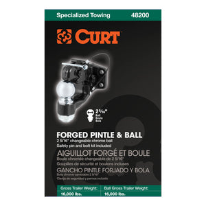 Curt Ball & Pintle Combination (2-5/16in Ball 16000lbs Ball Capacity)