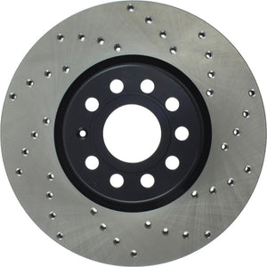 StopTech 06-13 Audi A3/08-09 TT / 06-09 VW GTI Mk V Cryo-Stop Left Front Drilled Rotor