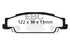 EBC 05-08 Pontiac Grand Prix 5.3 Redstuff Rear Brake Pads