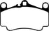 EBC 03-05 Porsche 911 (996) (Cast Iron Rotor only) 3.6 Carrera 4S Redstuff Front Brake Pads