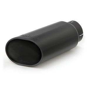 Banks Power Tailpipe Tip Kit - SS Obround Slash Cut - Black - 4in Tube - 5in X 6in X 14in