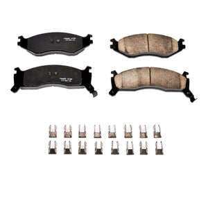 Power Stop 92-93 Chrysler Daytona Front Z17 Evolution Ceramic Brake Pads w/Hardware