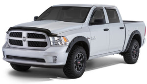 Stampede 2009-2018 Dodge Ram 1500 Extended Cab Pickup Tape-Onz Sidewind Deflector 4pc - Smoke