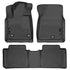 Husky Liners 2014 Toyota Tundra Double Cab Pickup WeatherBeater Black Front & 2nd Seat Floor Liners