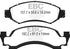 EBC 1974 AMC Ambassador 5.0L Yellowstuff Front Brake Pads