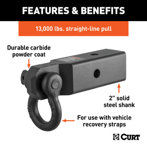 Curt D-Ring Shackle Mount (2-1/2in Shank)