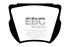 EBC 59-64 Daimler SP250 2.5 Greenstuff Front Brake Pads