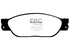 EBC 01-05 Ford Thunderbird 3.9 Yellowstuff Front Brake Pads
