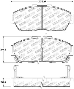 StopTech Performance 93-95 Honda Civic Coupe / 94-95 Civic Hatchback/Sedan Front Brake Pads