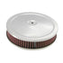 Spectre HPR Round Air Cleaner 9in. X 2in. - Chrome/Red