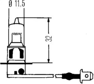 Hella Bulb H3 12V 100W Ylw Str