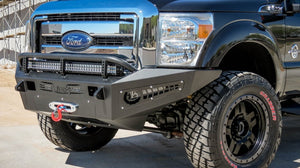 Addictive Desert Designs 11-16 Ford F-250 Super Duty HoneyBadger Front Bumper w/ Winch Mount