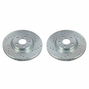 Power Stop 18-20 Ford Transit Connect Front Evolution Drilled & Slotted Rotors - Pair