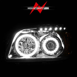 ANZO 2006-2008 Toyota Rav4 Projector Headlights w/ Halo Chrome (CCFL)