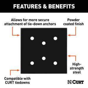 Curt 6in Tie-Down Backing Plate