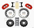 Wilwood Narrow Superlite 6R Front Hat Kit 12.88in Drill Red 93-96 Mazda RX7