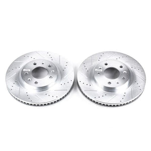 Power Stop 03-07 Cadillac CTS Front Evolution Drilled & Slotted Rotors - Pair