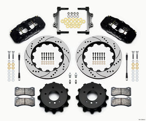 Wilwood AERO4 Rear Kit 14.00 Drilled 2007-2011 BMW E90 Series w/Lines