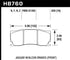 Hawk 08-12 Jaguar XKR HPS Front Brake Pads