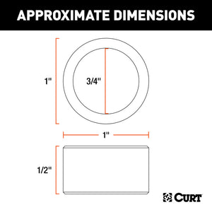 Curt Reducer Bushing (From 1in to 3/4in Shank)