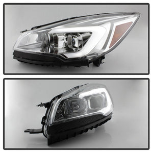 xTune 13-16 Ford Escape 13-16 LED Light Bar Halogen Proj Headlights - Chrome (PRO-JH-FESCA13-LB-C)