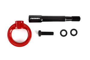 Perrin 08-14 Subaru WRX/STI Hatchback Tow Hook Kit (Rear) - Red