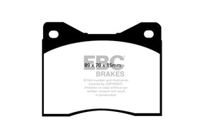 EBC 96-00 Ac Ace 5.0 Greenstuff Front Brake Pads