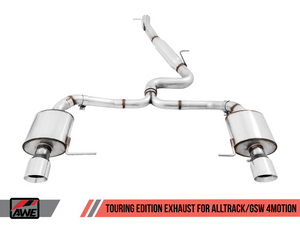 AWE Tuning VW MK7 Golf Alltrack/Sportwagen 4Motion Touring Edition Exhaust - Polished Silver Tips