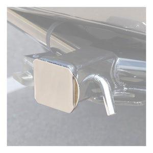 Curt 2in Chrome Steel Hitch Tube Cover (Packaged)