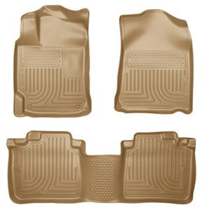 Husky Liners 10-13 Lexus RX350/RX450h WeatherBeater Tan Front & 2nd Seat Floor Liners