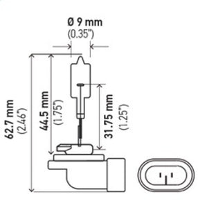 Hella Bulb 888 12V 50W PGJ13 T3.25