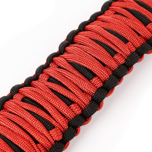 Rugged Ridge Paracord A-Pillar Grab Handle Red 07-18 Jeep Wrangler JK