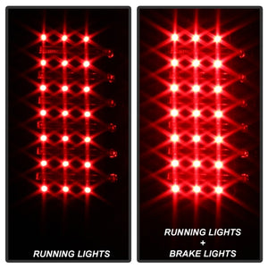 Xtune Hummer H3 06-09 ( Non H3T ) LED Tail Lights Black ALT-ON-HH306-LED-BK