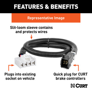 Curt 15-17 Lincoln MKT Trailer Brake Controller Harness (Packaged)