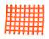 RaceQuip Orange Ribbon Window Net