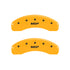 MGP 4 Caliper Covers Engraved Front & Rear MGP Yellow finish black ch