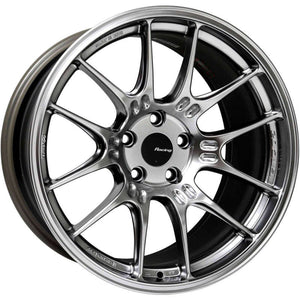 Enkei GTC02 18x10.5 5x114.3 35mm Offset 75mm Bore Hyper Silver Wheel